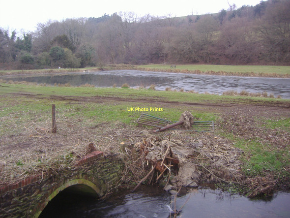 Photo 6"x4" Tilling Bourne and pond Albury Albury\/TQ0547 c2009