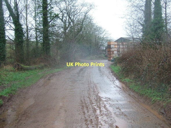 Photo 6"x4" Yellowford with potato crates Berrysbridge c2011