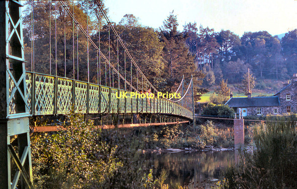 Photo 6"x4" Iron Suspension Bridge, Pitlochry Pitlochry c1976