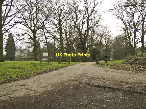 Photo 6"x4" Entrance to The Clock House near Cransford Hall Bruisyard c2011