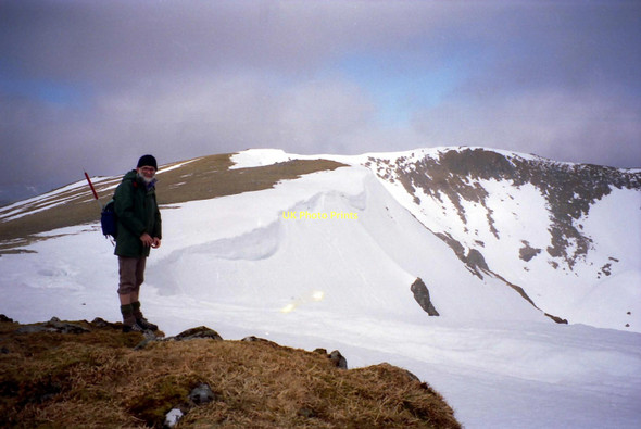 Photo 6"x4" Approaching summit of An Socach Allt Coire Lungard c1991
