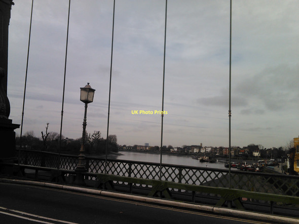Photo 6"x4" View looking NNW up the Thames from Hammersmith Bridge Hammersmith\/TQ2279 c2011