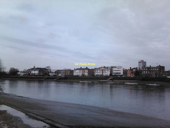 Photo 6"x4" View of the buildings on the North Bank of the Thames, viewed from the South Bank #2 Hammersmith\/TQ2279 c2011