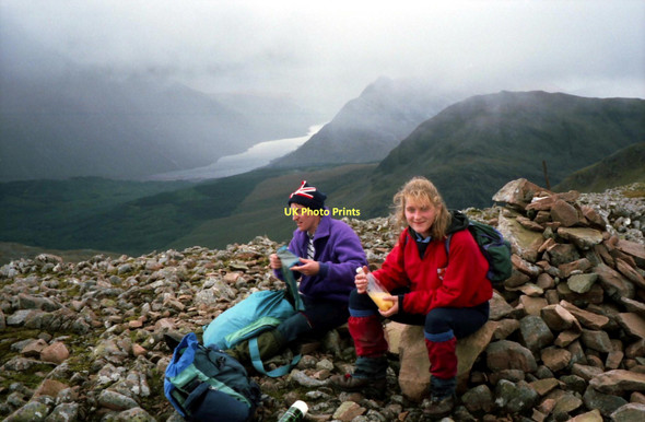 Photo 6"x4" Summit cairn on Stob an Fhuarain Stob an Fhuarain c1992
