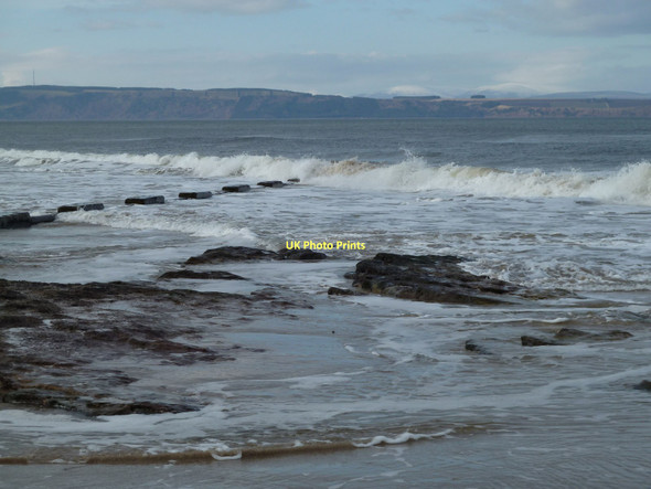 Photo 6"x4" Pipeline into Moray Firth near Golf View Hotel Nairn c2011