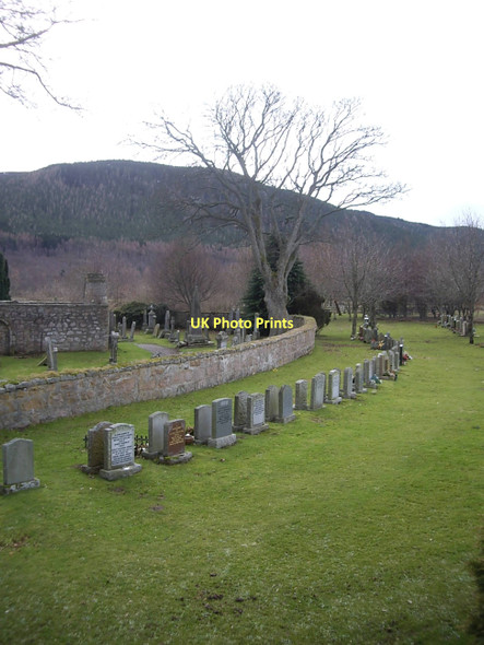 Photo 6"x4" Tullich graveyard Inchmarnoch c2011