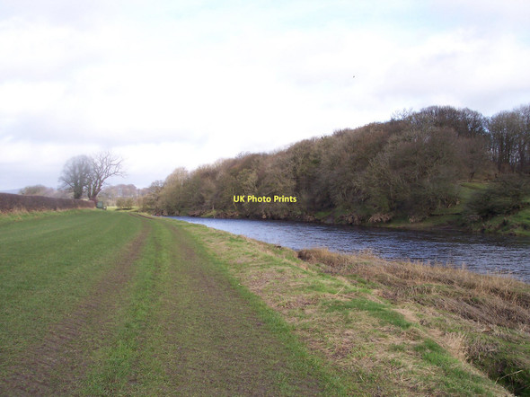 Photo 6"x4" River Ribble flows past Mitton Wood Great Mitton c2011