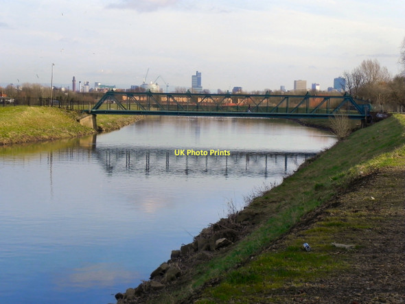 Photo 6"x4" River Irwell; Jubilee Bridge Salford\/SJ8098 c2011