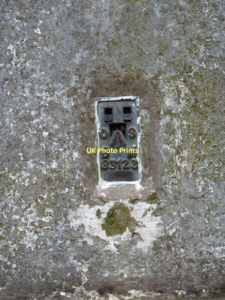 Photo 6"x4" Flush bracket on Haughmond Hill trig Downton\/SJ5412 c2011