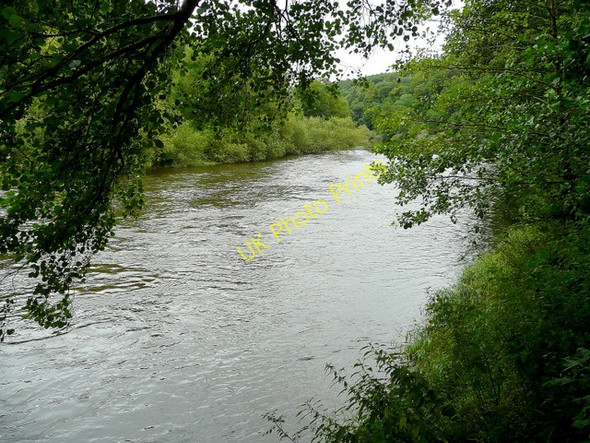 Photo 6"x4" River Wye at the Counties Meet Hillersland c2009