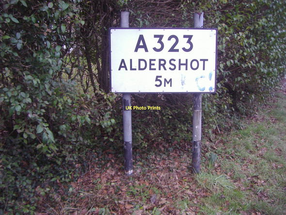 Photo 6"x4" Pre-Worboys route confirmation, A323 Willey Green Willey Green c2009