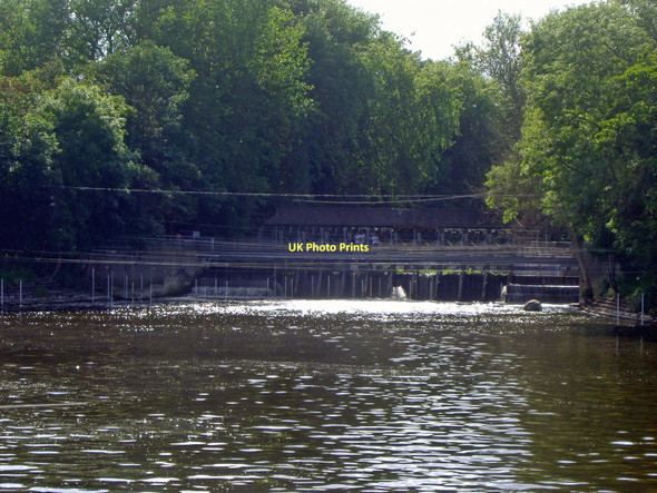 Photo 6"x4" Weir between islands on the Thames, Weybridge Weybridge c2009