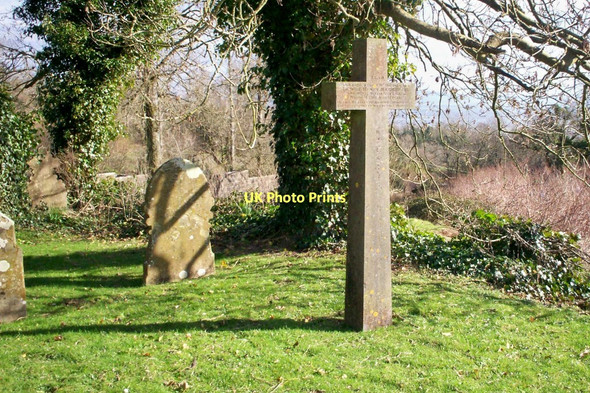 Photo 6"x4" Large Gravestone - Amroth Churchyard Amroth c2011