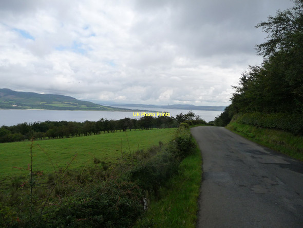 Photo 6"x4" Looking from Bute via Toward Lighthouse to Inverkip Power Station Chimney Rothesay c2008
