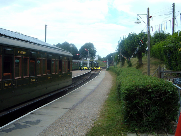 Photo 6"x4" Bluebell Railway, Horsted Keynes Station Cinder Hill\/TQ3729 c2010
