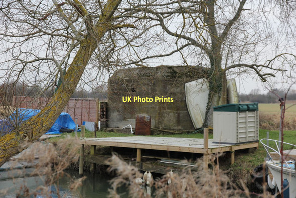 Photo 6"x4" Pillbox on the corner Radcot c2011