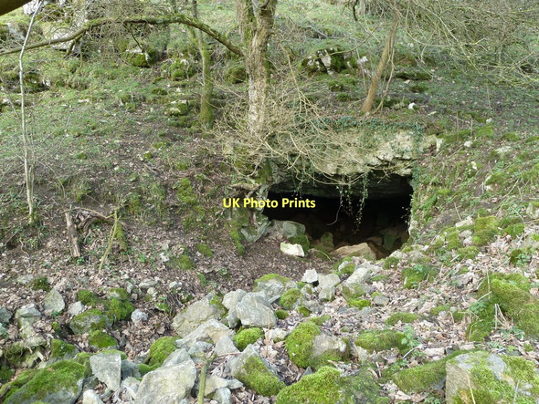 Photo 6"x4" Rock shelter in Monsal Dale Brushfield c2011