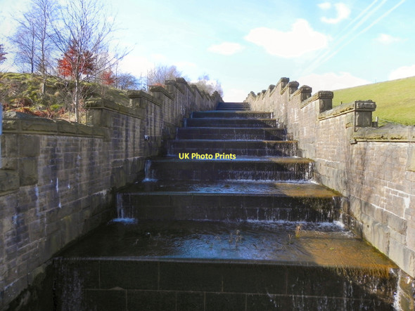 Photo 6"x4" Watergrove Reservoir Overflow Buckley\/SD9015 c2011