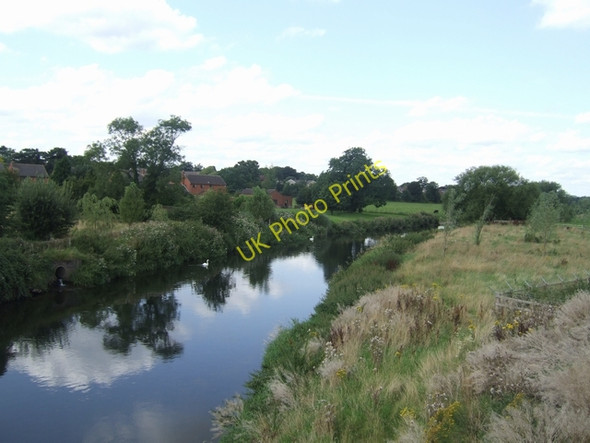 Photo 6"x4" River Trent - upstream of the Rugeley Bypass Rugeley c2009