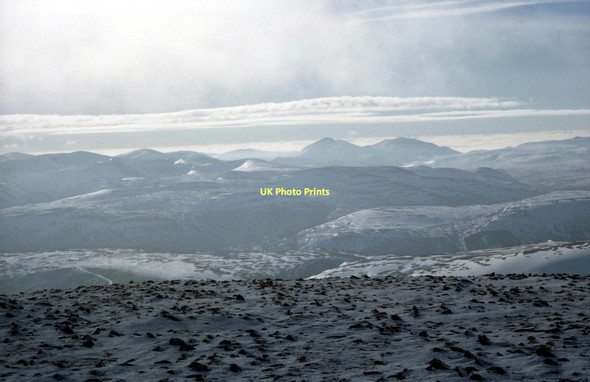 Photo 6"x4" View south west from South Top of Beinn A' Bhuird South Top c1991