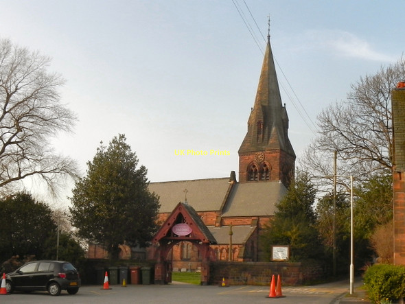 Photo 6"x4" St Barnabas' Church, Bromborough Bebington c2011