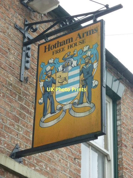 Photo 6"x4" The sign for the Hotham Arms, Hotham Hotham c2011