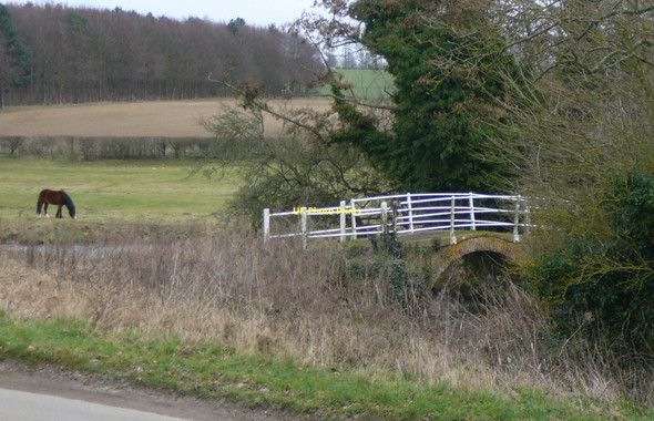 Photo 6"x4" Small bridge over the river Stiffkey Houghton St Giles c2011