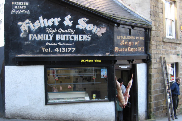 Photo 6"x4" Dronfield - butchers on High Street Dronfield c2011