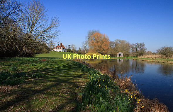 Photo 6"x4" Houghton Lodge by the River Test North Houghton c2011