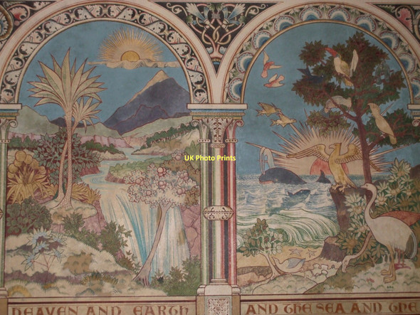 Photo 6"x4" Mural, St. Michael's, Garton on the Wolds Garton-on-the-Wolds c2009