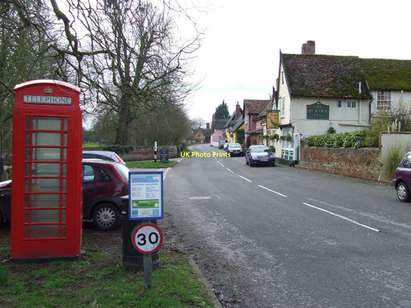 Photo 6"x4" The Street Chelsworth c2011