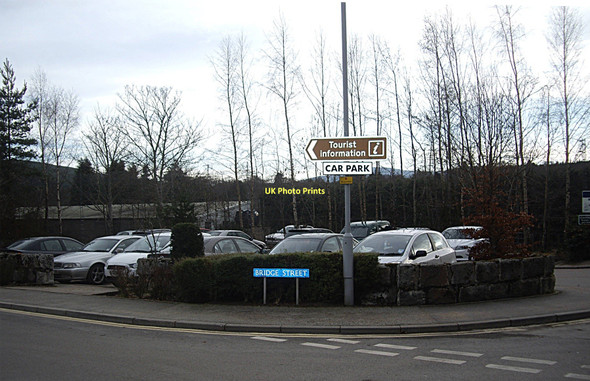 Photo 6"x4" Bridge Street car park Banchory\/NO6995 c2011