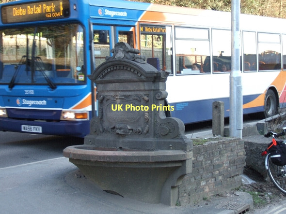Photo 6"x4" Horse trough Exeter c2011