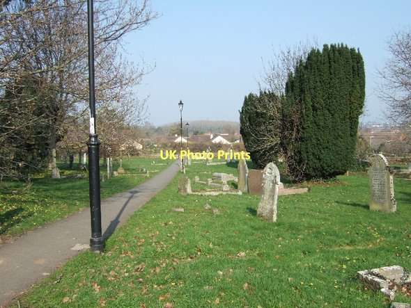 Photo 6"x4" Exminster churchyard Exminster c2011