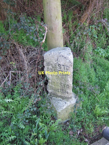 Photo 6"x4" Milestone in Exminster Exminster c2011