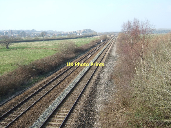 Photo 6"x4" Railway line passing Exminster Exminster c2011