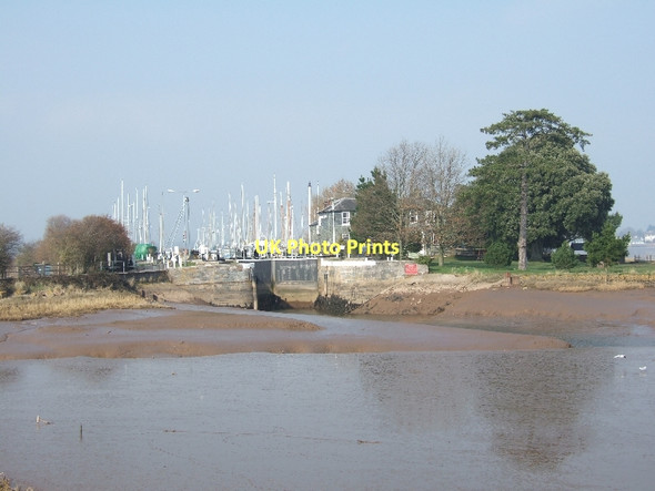 Photo 6"x4" Entry to the lock at Turf Powderham c2011