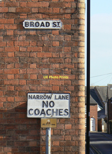 Photo 6"x4" Cast iron street signs Stratford-upon-Avon c2011