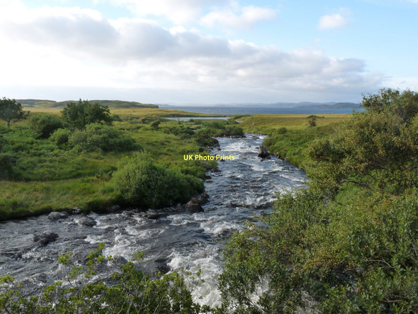 Photo 6"x4" A burn flows briskly towards Garvie Bay Brae of Achnahaird c2010