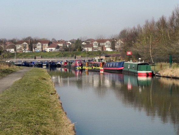 Photo 6"x4" Approaching Bridgewater Marina Tyldesley c2011