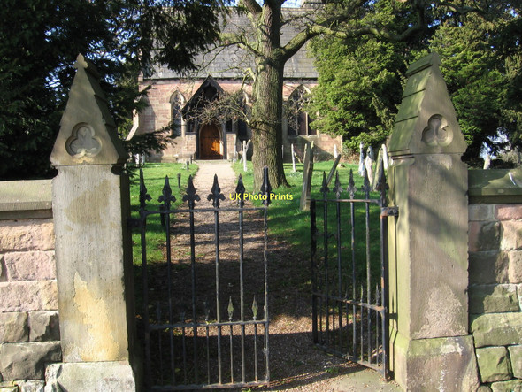 Photo 6"x4" Idridgehay - churchyard gate Idridgehay c2011