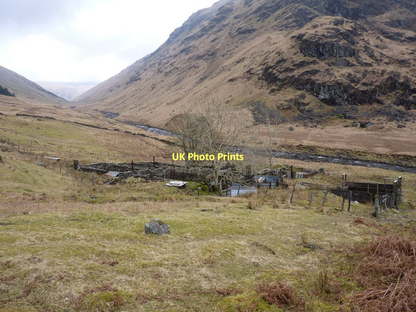 Photo 6"x4" Sheepfolds and a sheepdip at Inverchorachan Allt a Mhuilinn c2011