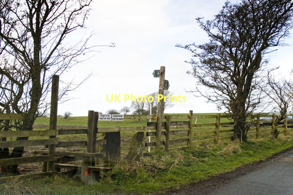 Photo 6"x4" Footpath near Abbot Barn Hesketh Lane c2011