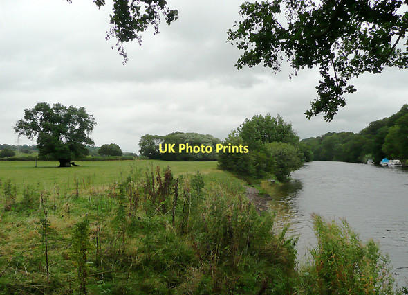 Photo 6"x4" River Severn and pasture near Shrawley, Worcestershire Holt Heath\/SO8163 c2010