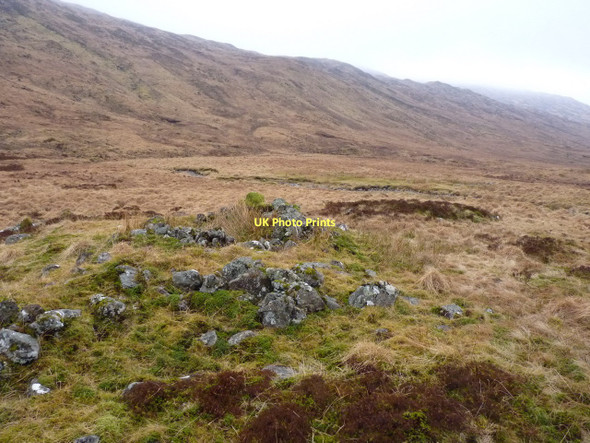 Photo 6"x4" Shieling remains in the Lairig Arnan Beinn Damhain c2011