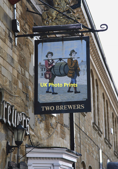Photo 6"x4" The Sign of the Two Brewers, Olney Olney c2011