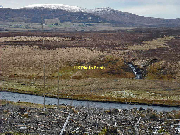 Photo 6"x4" River Snizort and tributary Coulnacraggan c2011