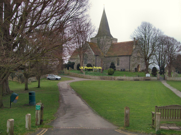 Photo 6"x4" St Andrew's Church, Alfriston Litlington\/TQ5201 c2011