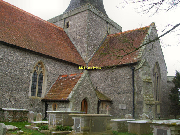 Photo 6"x4" St Andrew's church, Alfriston Litlington\/TQ5201 c2011