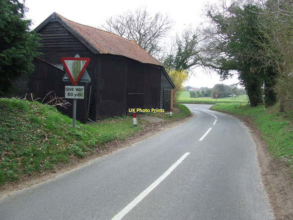 Photo 6"x4" Church Road Junction Hopton\/TL9979 c2011